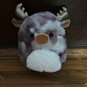 Squishmallows Brown and Silver Accent Pillows with Cute Ears and Nose